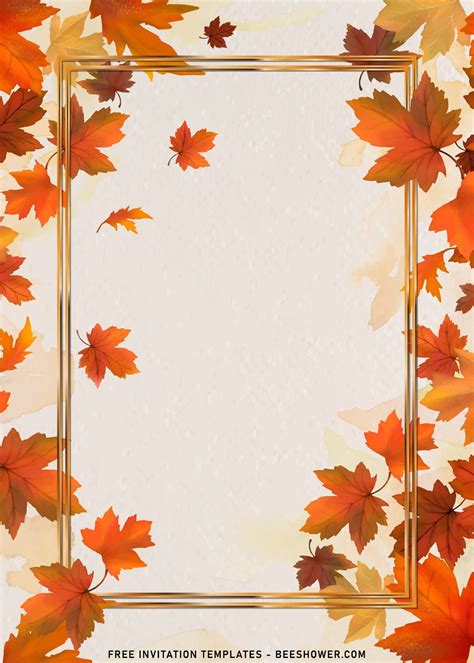 autumn invitation template|free autumn invitation templates.